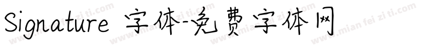 Signature 字体字体转换